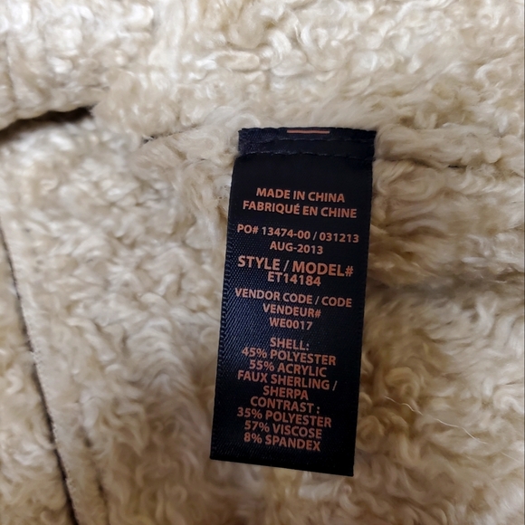 Ella Moss Womens Metallic Collarless Long Sleeve Side Zip Jacket Silver Size M - Picture 11 of 12